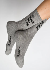 Be Fucking Kind - Classic Grey Soxyen Socks