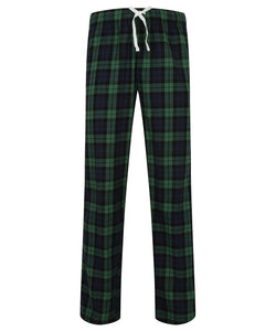 Children's Navy & Green Tartan Pyjamas Set