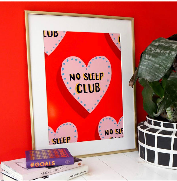No sleep pattern print by Eleanor Bowmer