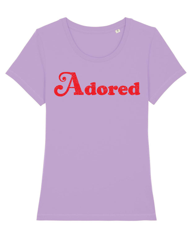 Lilac & Red Adored T-shirt
