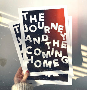 THE JOURNEY...Print in Black - By Sophie Ward.