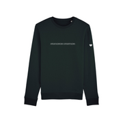 Unisex Black & White Overthinking Everything Sweatshirt