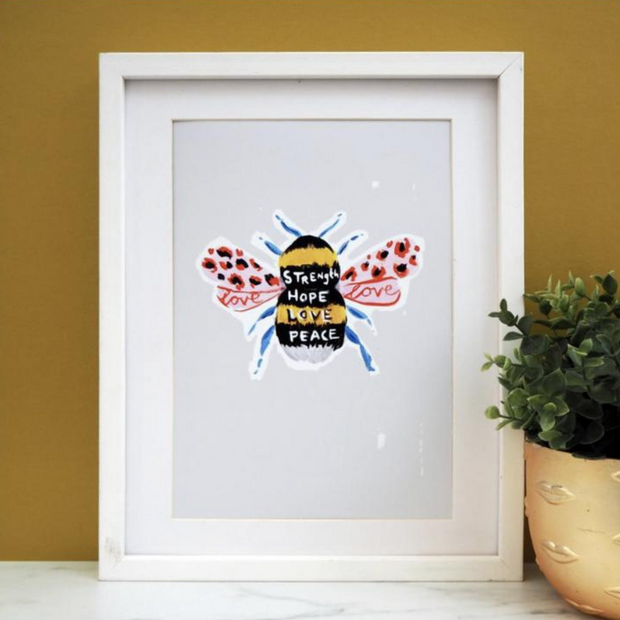Manchester Bee print by Eleanor Bowmer