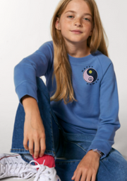 Kids Blue 'Happy Human' Sweatshirt