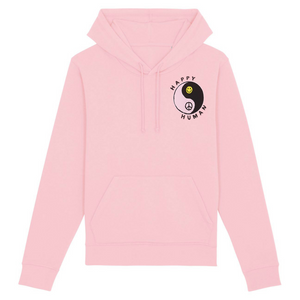 PINK HAPPY HUMAN HOODIE IN AID OF MIND CHARITY