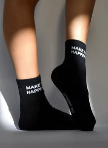 Make It Happen - Mini Black Soxyen Socks